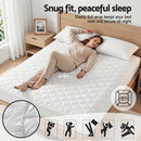 Giselle Waterproof Mattress Protector 100% Cotton Quilted Fitted Cover Queen