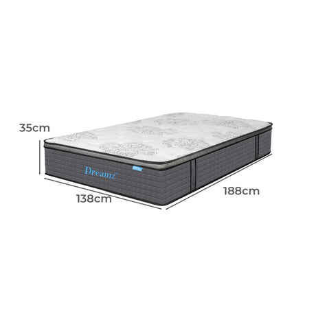 Dreamz Spring Mattress Bed Pocket Egg Double-2006732739876884482