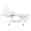 Zenses Beauty Bed with Stool, White, Adjustable Facial Massage Table, Tattoo Chair, Salon Services