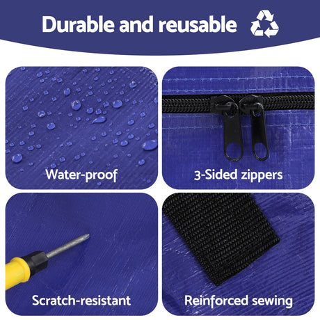 Atirss Mattress Bag Easy Moving Waterproof Storage Dust Cover Protector Double