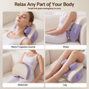 Livemor Neck & Shoulder Massage Pillow with Heat, Cordless 4D Kneading Massager for Home & Office