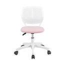 Artiss Ergonomic Office Chair Armless Study Chair Height Adjustable for Girls Boys Teens Pink