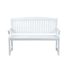 Gardeon Outdoor Garden Bench Wooden 2 Seater Lounge Chair Patio Furniture White