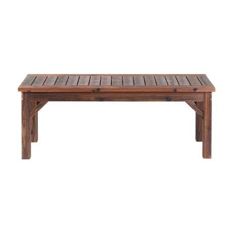Gardeon Garden Benches Garden Seating Backless Timber Seat 120cm Brown