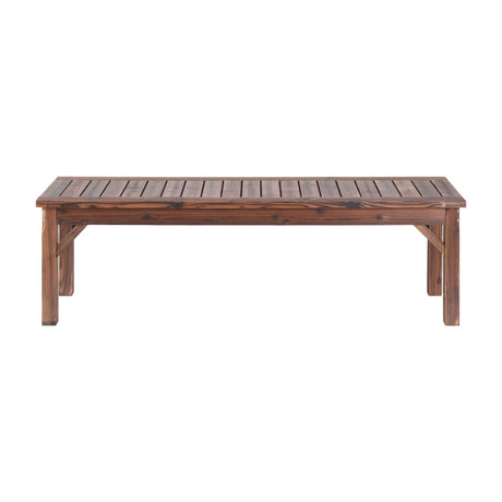 Gardeon Garden Benches Garden Seating Backless Timber Seat 150cm Brown