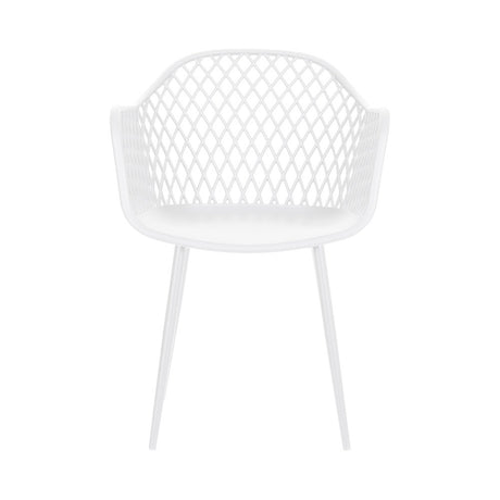 Gardeon 4PC Outdoor Dining Chairs PP Lounge Chair Patio Furniture Garden White
