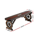 Gardeon Outdoor Garden Bench Seat Wooden Patio Furniture Wagon Dining Chair