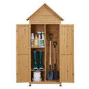 Gardeon Outdoor Storage Cabinet Cupboard Tool Organizer Shed Adjustable Natural