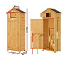 Gardeon Outdoor Storage Cabinet Cupboard Folding Table Tool Organizer Shed Adjustable
