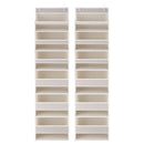 Artiss 2X Over Door Storage Hangers Pantry 6-Tier Organiser Pockets Fabric Beige