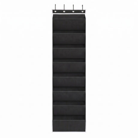 Artiss Over Door Shoe Organiser Storage 8-Tier Pantry Hanger Rack Fabric Black