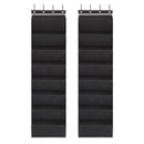 Artiss Over Door Shoe Organiser Storage X2 8-Tier Pantry Hanger Fabric Black