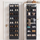 Artiss Over Door Shoe Organiser Storage X2 8-Tier Pantry Hanger Fabric Black