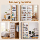Artiss Over Door Shoe Organiser Storage 6-Tier Pantry Hanger 24 Pockets White