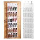 Artiss Over Door Shoe Organiser Storage X2 6-Tier Pantry Hanger 24 Pockets White