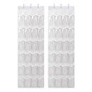 Artiss Over Door Shoe Organiser Storage X2 6-Tier Pantry Hanger 24 Pockets White