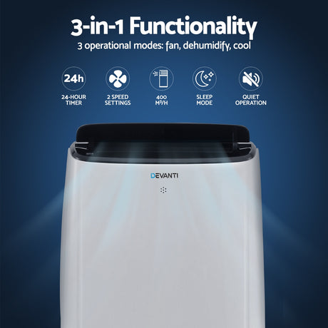 Devanti Portable Air Conditioner WiFi 7000BTU