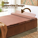 Artiss Folding Kraft Paper Bed Frame with Mattress and Pillow 300kg Capacity 200x120cm