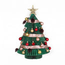 Jingle Jollys Paper Christmas Tree 61CM w/ Star Topper Xmas Decor Tabletop Green DIY Ornament Set