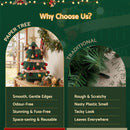 Jingle Jollys Paper Christmas Tree 61CM w/ Star Topper Xmas Decor Tabletop Green DIY Ornament Set