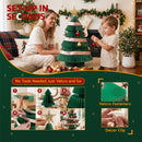 Jingle Jollys Paper Christmas Tree 61CM w/ Star Topper Xmas Decor Tabletop Green DIY Ornament Set