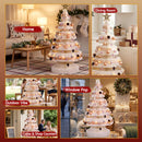 Jingle Jollys Paper Christmas Tree 114CM w/ Star Topper LEDs Xmas Decorations Kit Home Office White