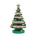 Jingle Jollys Paper Christmas Tree 87CM w/ Star Topper LEDs Xmas Decorations Kit Home Office Green