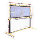 Everfit Pickleball Net Rebounder Portable Training Practice 6FT Black Yellow