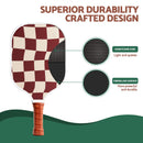 Everfit Pickleball Paddle Set Fibreglass Racquet Honeycomb Core With Bag Brown