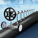 Aqua Buddy Pool Cover 500 Micron 6.5x3m w/ Roller 4m Swimming Pools Black Solar Blanket