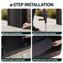 Gardeon Parcel Letterbox Drop Box Package Slot MailBox Black