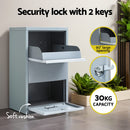 Gardeon Parcel Letterbox Drop Box Package Grey
