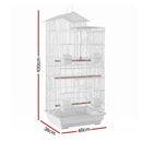 i.Pet 100cm Bird Cage Aviary Parrot Budgie White