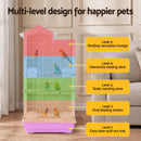 i.Pet 100cm Bird Cage Aviary Parrot Budgie White