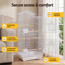 i.Pet 100cm Bird Cage Aviary Parrot Budgie White
