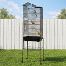 i.Pet 158cm Bird Cage Aviary Parrot Budgie Stand Wheels Black
