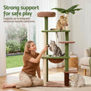 i.Pet Cat Tree Tower 152cm Jungle Multi-Level Scratching Post Leafy Canopy
