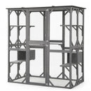 i.Pet Cat House 181cm Outdoor Catio Enclosure Walk-In Large Rabbit Hutch Grey