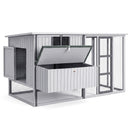 i.Pet Chicken Coop 219cm Rabbit Hutch Poultry Cage Outdoor Enclosure Wood