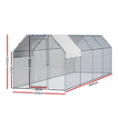 i.Pet Chicken Coop Cage Run Rabbit Hutch Large Walk In Hen House Cover 2mx8mx2m