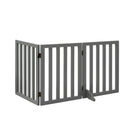 i.Pet Dog Gate Playpen Enclosure 3 Panels Pet Door Fence Wooden Play Pen Stair