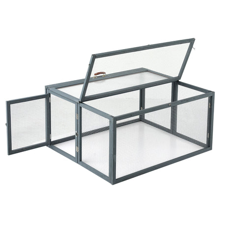 i.Pet Chicken Coop Large Portable Wooden Rabbit Run Cage Hutch Outdoor Folding Hen House 110cm