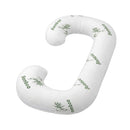 Giselle Bedding Pregnancy Pillow for Side Sleepers C-Shaped Body Pillow with Bamboo Fiber Cover, Maternity Pillow for Full Body Support, Belly and Waist Comfort