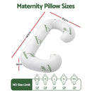 Giselle Bedding Pregnancy Pillow for Side Sleepers C-Shaped Body Pillow with Bamboo Fiber Cover, Maternity Pillow for Full Body Support, Belly and Waist Comfort