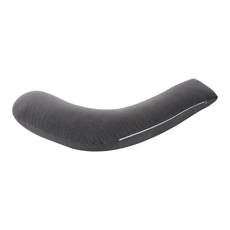 Giselle Bedding Pregnancy Pillow for Side Sleeping L-Shaped Maternity Body Pillow for Women 100% Cotton Jersey Cover for Head Neck Belly Support, 63x115 cm Grey