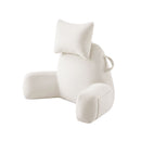 Giselle Bedding Reading Pillow with Detachable Neck Roll & Armrests Sit Up Pillow for Bed Back Support Pillow for Watching TV & Gaming Beige