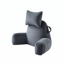 Giselle Bedding Reading Pillow with Detachable Neck Roll & Armrests Sit Up Pillow for Bed Back Support Pillow for Watching TV & Gaming Gray