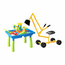Keezi Ride On Digger with Sand and Water Table Sandpit Toys Set