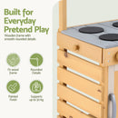 Keezi Kids Kitchen Playset Wooden Play Kitchen Mud Kitchen Toy Kitchen 95cm Tall
