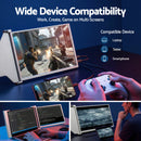 Devanti Portable Monitor Laptop Screen Extender Dual Display 1080P IPS USB C